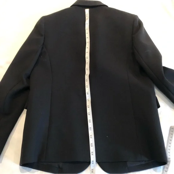 Joseph Savoy Black Wool Blazer Women Size M - Picture 11 of 17
